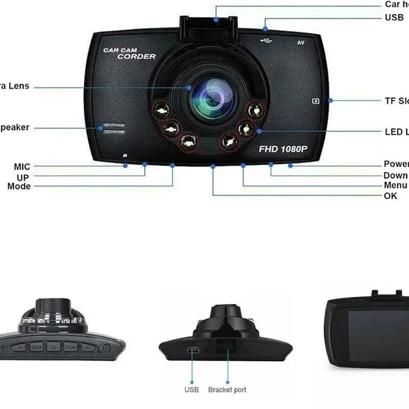 BRAND NEW: 2.4-inch 1080p High-Definition Dash cam - Picture 6 of 6